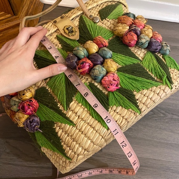 Vintage 1950s 1960s Woven Vacation Fruit Basket - Picture 10 of 11